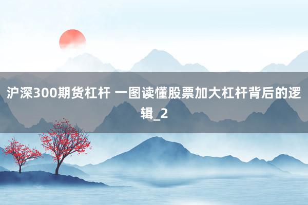 沪深300期货杠杆 一图读懂股票加大杠杆背后的逻辑_2