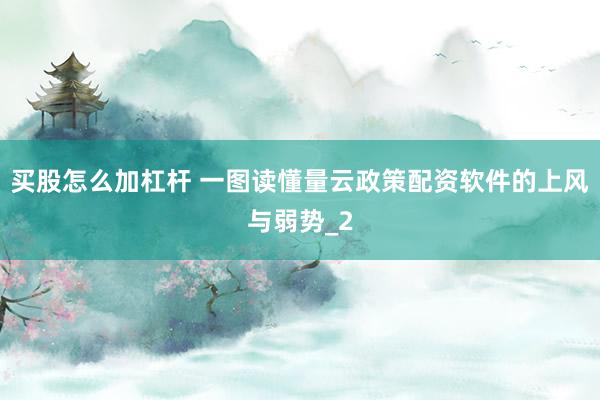 买股怎么加杠杆 一图读懂量云政策配资软件的上风与弱势_2