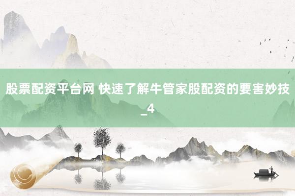 股票配资平台网 快速了解牛管家股配资的要害妙技_4