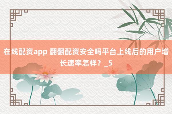 在线配资app 翻翻配资安全吗平台上线后的用户增长速率怎样？_5