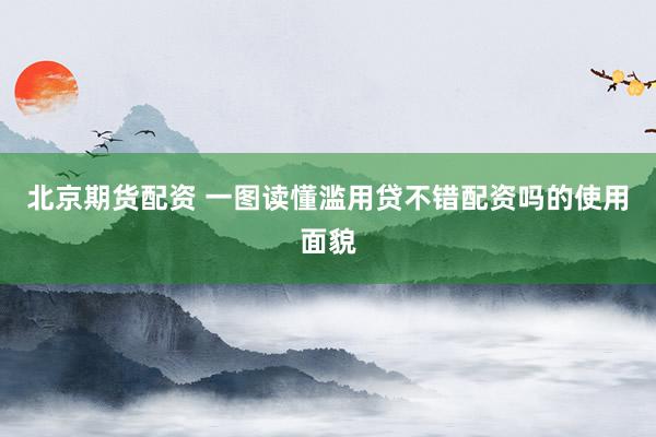 北京期货配资 一图读懂滥用贷不错配资吗的使用面貌