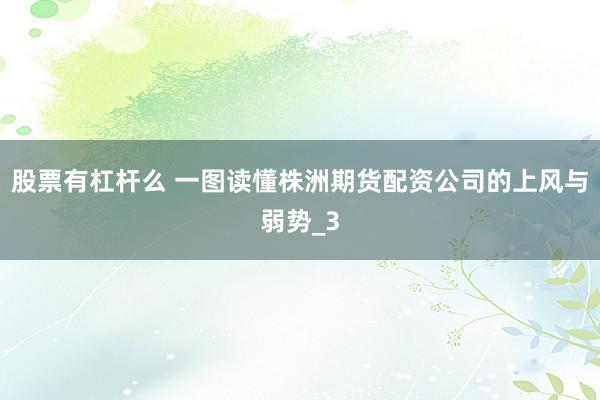 股票有杠杆么 一图读懂株洲期货配资公司的上风与弱势_3