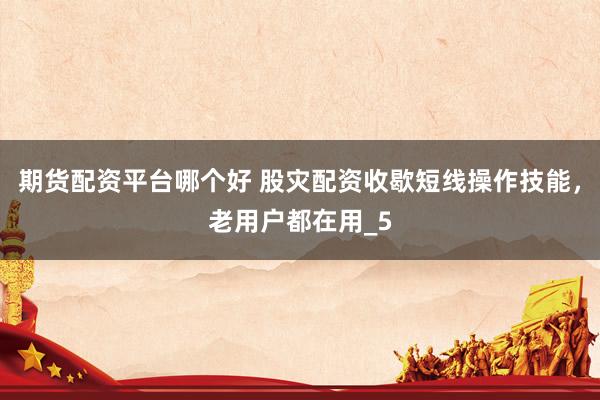 期货配资平台哪个好 股灾配资收歇短线操作技能，老用户都在用_5